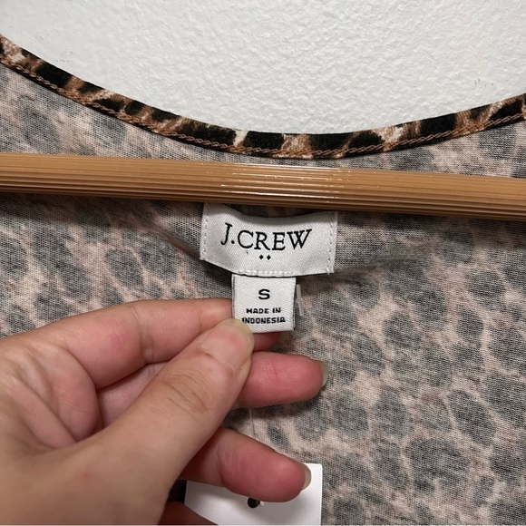 J CREW Cheetah Print Cotton Midi Tank Dress Size Small - Picture 4 of 10